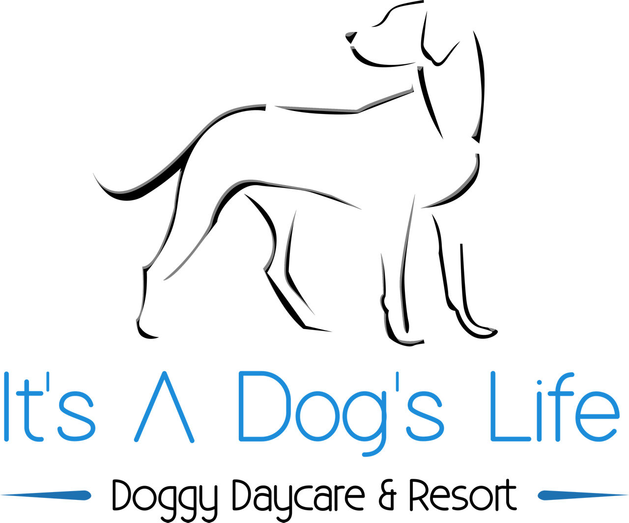 It's A Dog's Life Doggy Daycare & Resort Logo