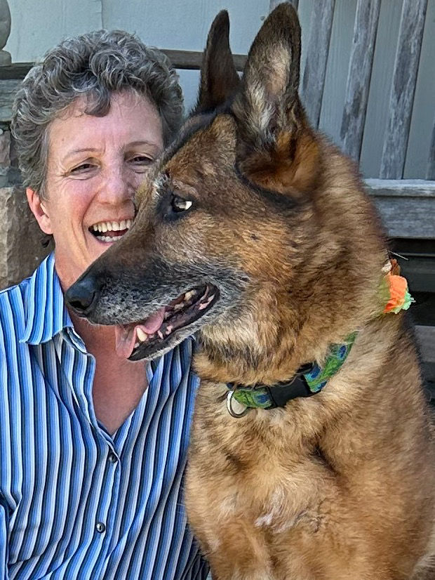 Cathy Ferguson with dog