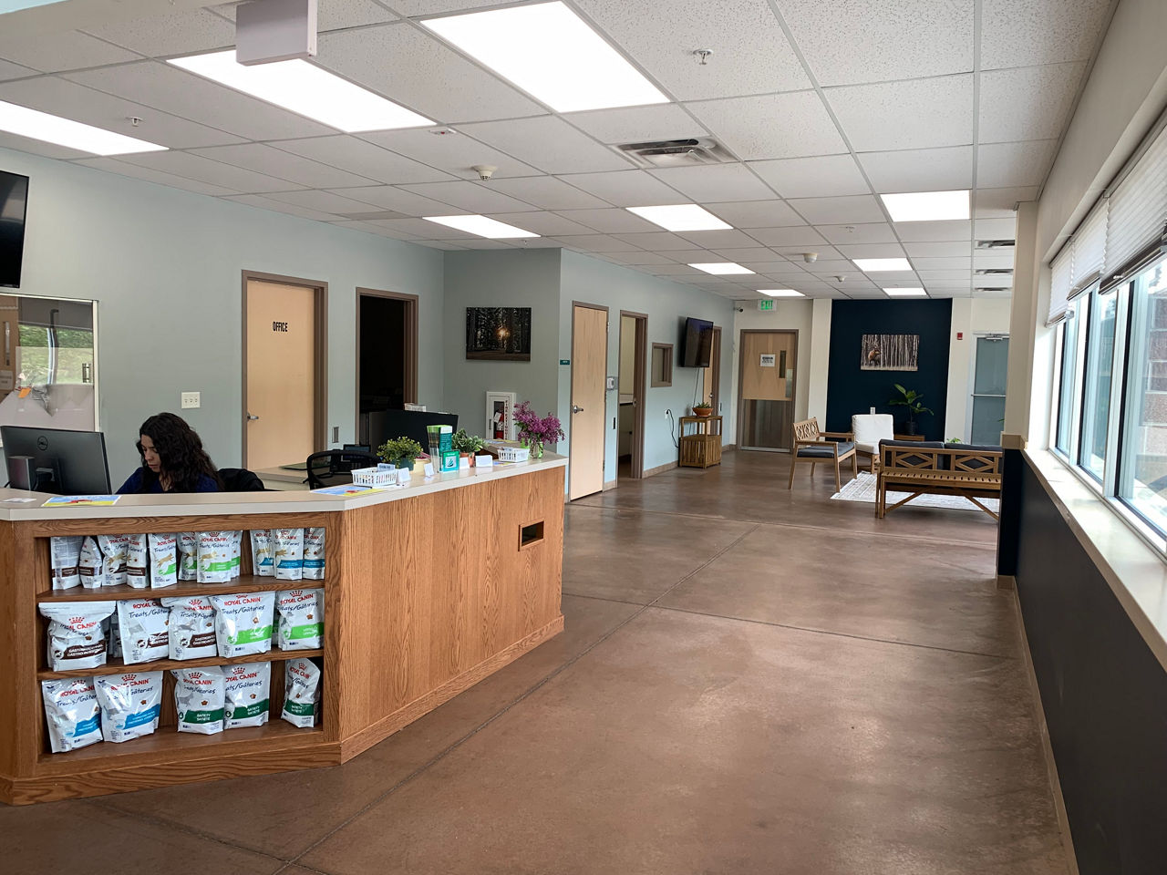 Uberdog front desk and reception area