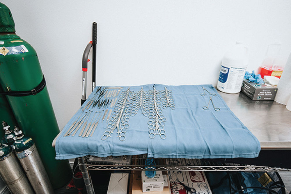 Surgery prep table