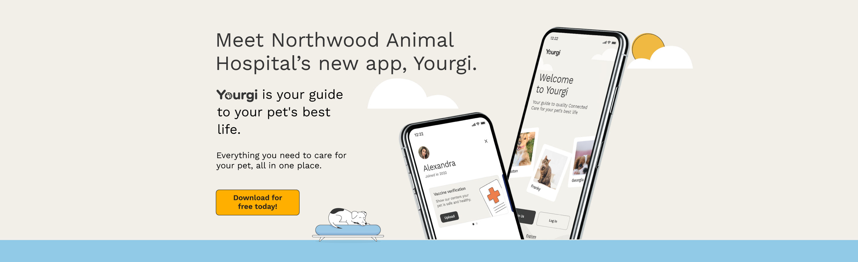Meet Northwood Animal Hospital's new app, Yourgi.