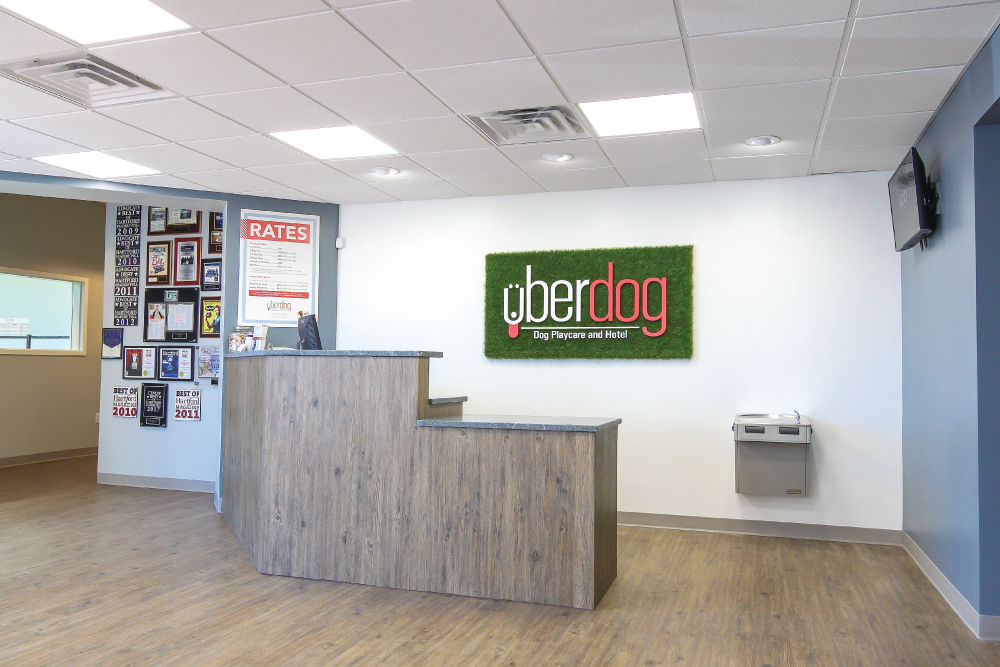 Uberdog front desk and reception area