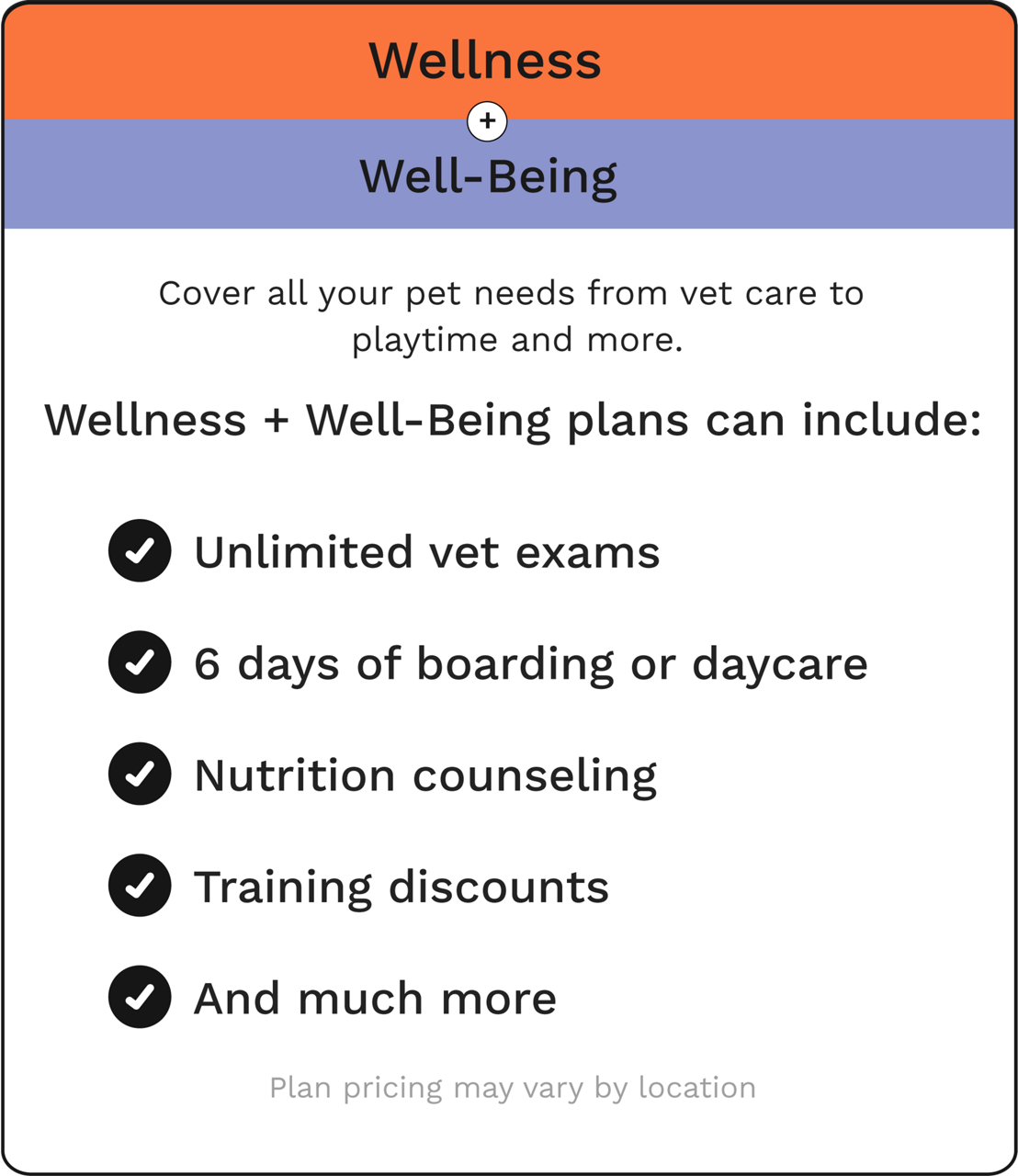 wellness+wellbeing plan