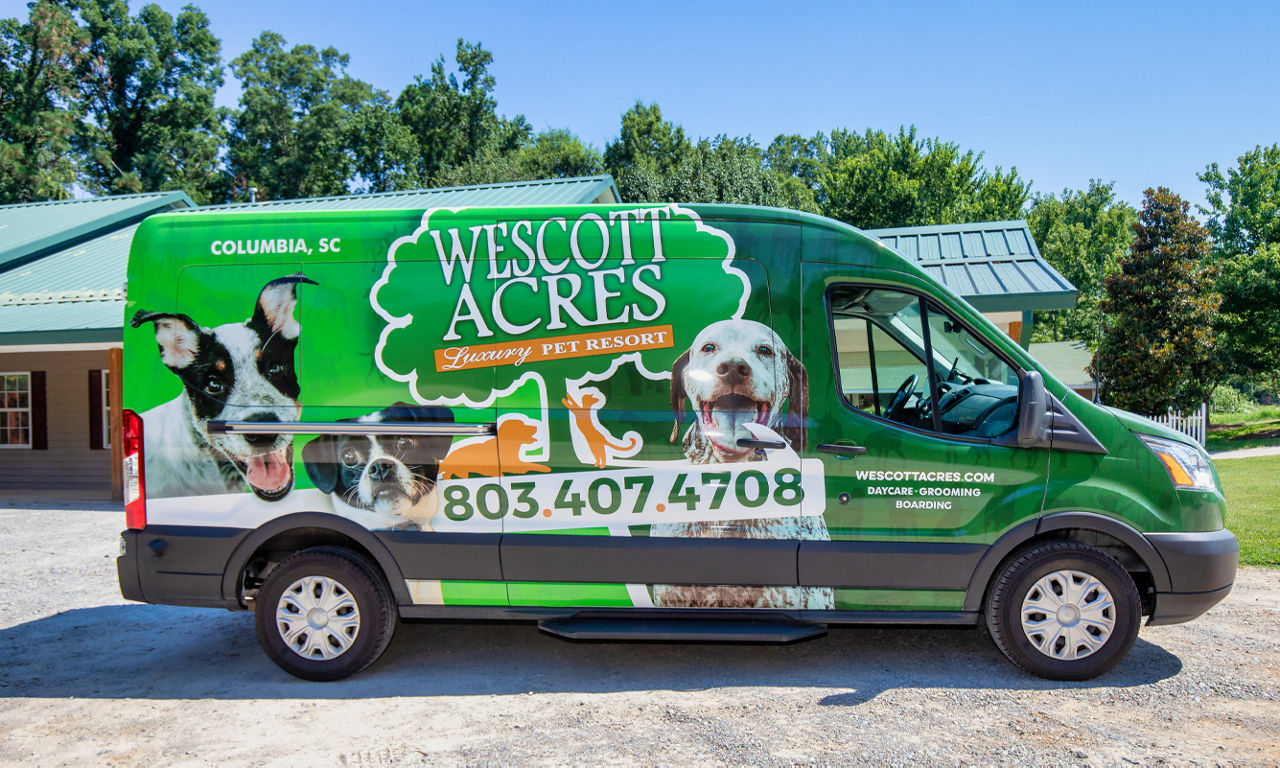 Wescott Acres Luxury Pet Resort Van
